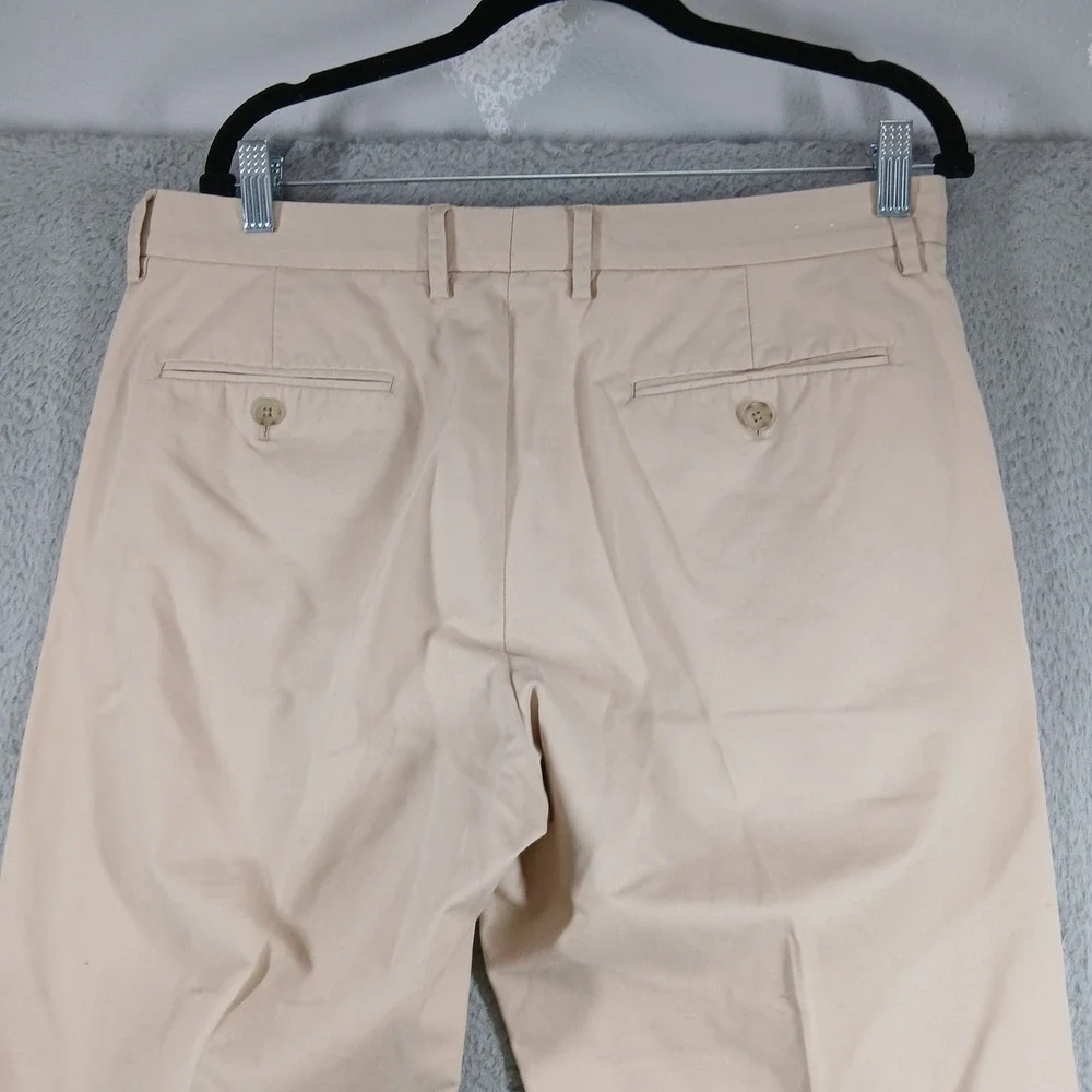 J.‎ Crew Bedford Chino Pants Men W34 L30 Beige Khaki Cotton